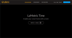 Desktop Screenshot of lametric.com